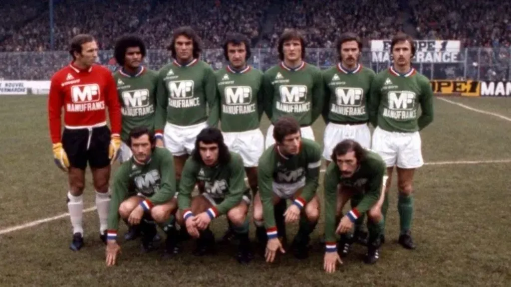 The Saint-Etienne team in 1976. (Source: Getty Images)