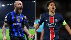 Inter Milan star Federico Dimarco and PSG captain Marquinhos.