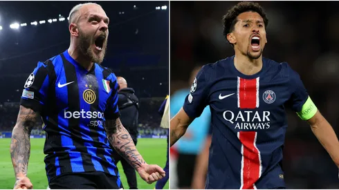 Inter Milan star Federico Dimarco and PSG captain Marquinhos.