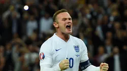Wayne Rooney of England celebrates scoring their second goal from the penalty spot during the UEFA EURO 2016 Group E qualifying match between England and Switzerland