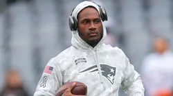 Joe Milton III #19 of the New England Patriots looks on prior to the game against the Chicago Bears at Soldier Field on November 10, 2024 in Chicago, Illinois.