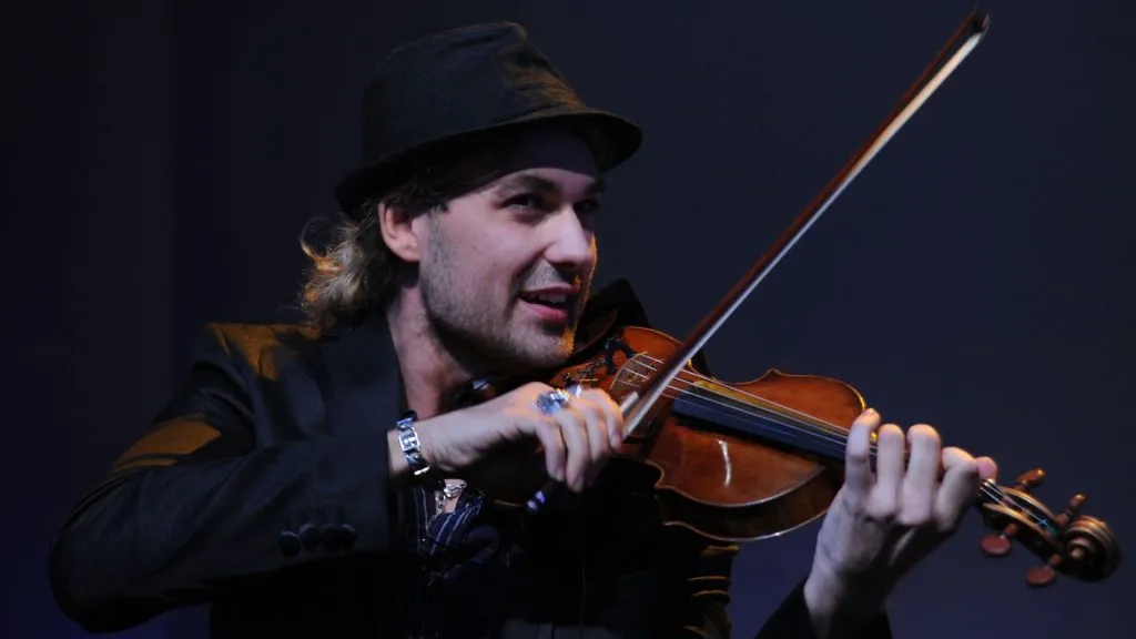Musician David Garett plays at the Touareg World Premiere at the Postpalast on February 10, 2010. (Source: Hannes Magerstaedt/Getty Images)