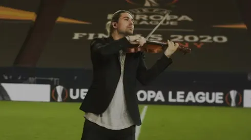 David Garrett performing in the official video of Symphony of Silence | Official UEFA Europa League Anthem in 2021.