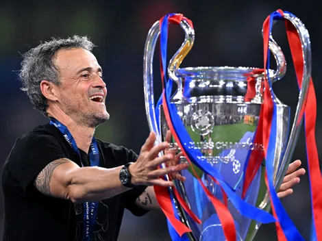 How many Champions League titles has Luis Enrique won and against whom?