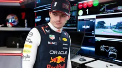 Max Verstappen of the Netherlands and Oracle Red Bull Racing looks on in the garage prior to the F1 Grand Prix of Spain at Circuit de Barcelona-Catalunya on June 01, 2025 in Barcelona, Spain.