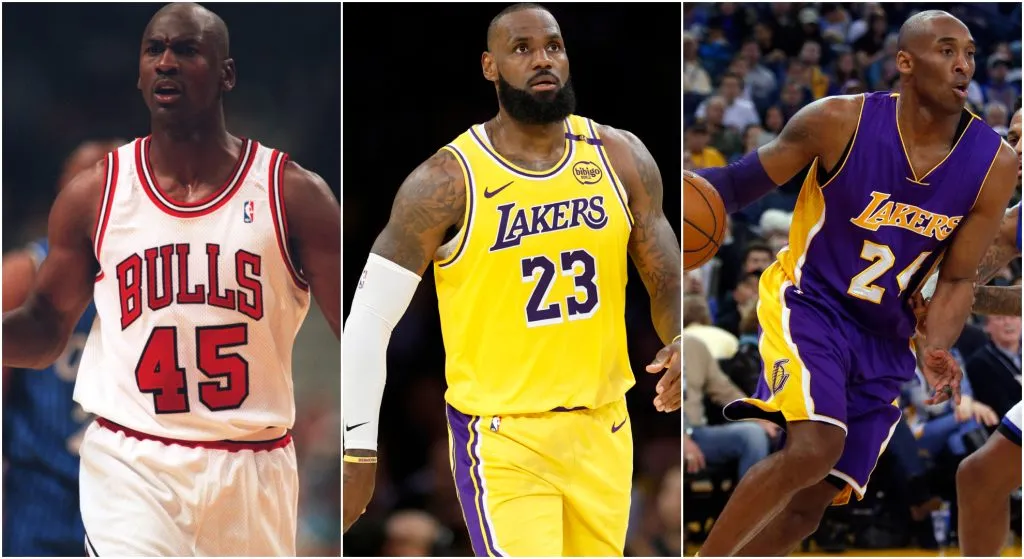 Jordan, LeBron and Kobe