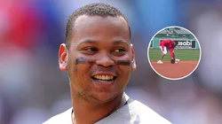 Rafael Devers #11 of the Boston Red Sox reacts after their 3-1 win over the Atlanta Braves at Truist Park on June 01, 2025 in Atlanta, Georgia.