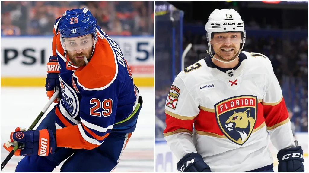 Leon Draisaitl (left) and Sam Reinhart (right)