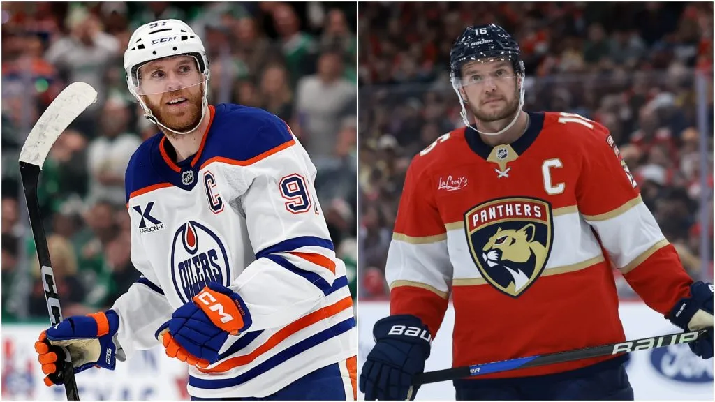 Connor McDavid (left) and Aleksander Barkov (right)