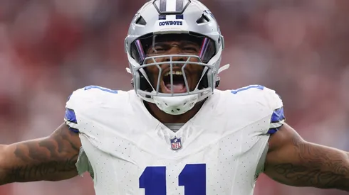 Linebacker Micah Parsons #11 of the Dallas Cowboys reacts to a sack against the Arizona Cardinals during the NFL game at State Farm Stadium on September 24, 2023 in Glendale, Arizona. The Cardinals defeated the Cowboys 28-16.