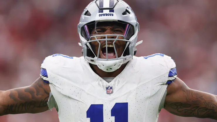 Linebacker Micah Parsons #11 of the Dallas Cowboys reacts to a sack against the Arizona Cardinals during the NFL game at State Farm Stadium on September 24, 2023 in Glendale, Arizona. The Cardinals defeated the Cowboys 28-16.