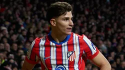 Julián Álvarez of Atletico de Madrid looks on during a game.