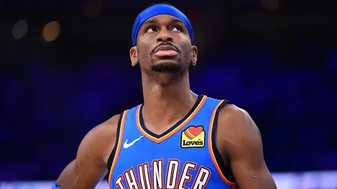 Shai Gilgeous-Alexander #2 of the Oklahoma City Thunder