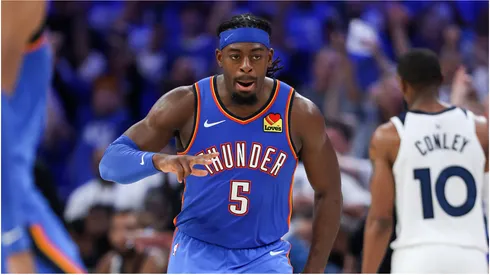 Luguentz Dort of the Oklahoma City Thunder