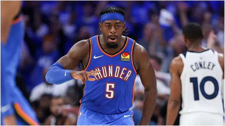 Luguentz Dort of the Oklahoma City Thunder