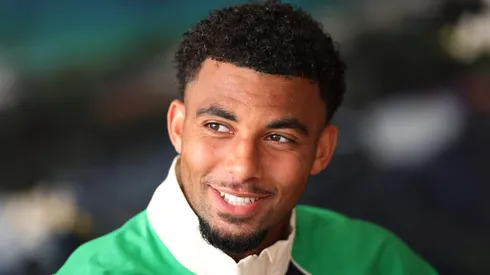 Arthur Fils of France speaks to the media during day one of the Rolex Monte-Carlo Masters.