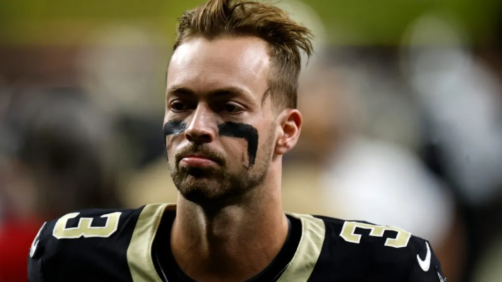 Jake Haener unhappy after a thrown ball