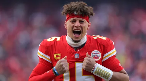 Patrick Mahomes #15 of the Kansas City Chiefs