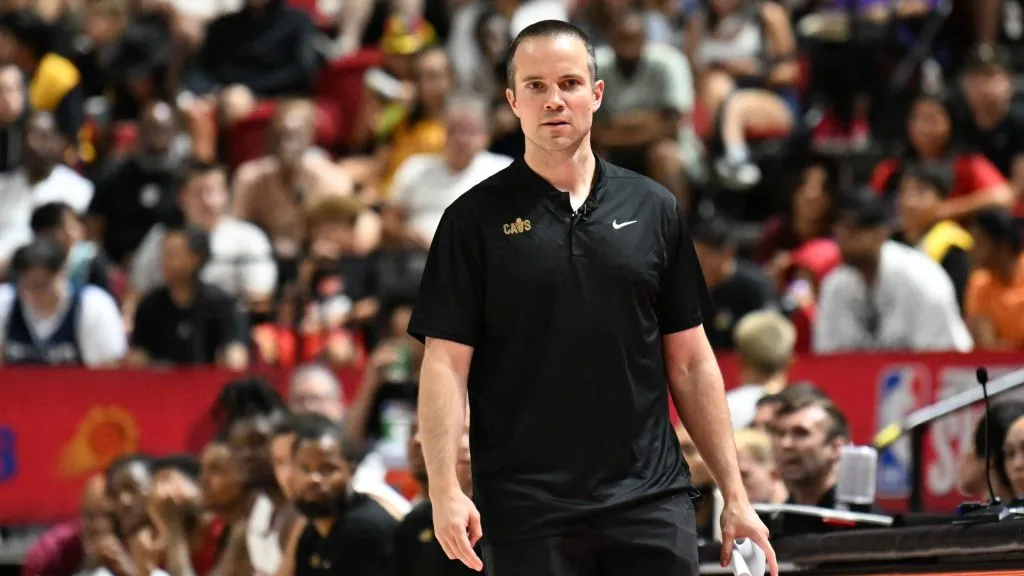 Jordan Ott working for the Cleveland Cavaliers during the 2024 NBA Summer League.