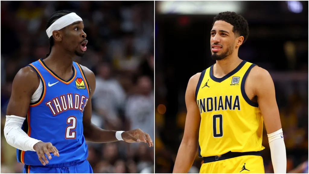 Shai Gilgeous-Alexander (left) and Tyrese Haliburton (right)