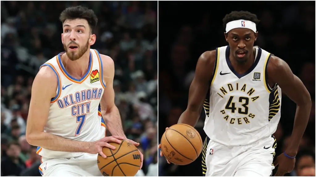 Chet Holmgren (left) and Pascal Siakam (right)