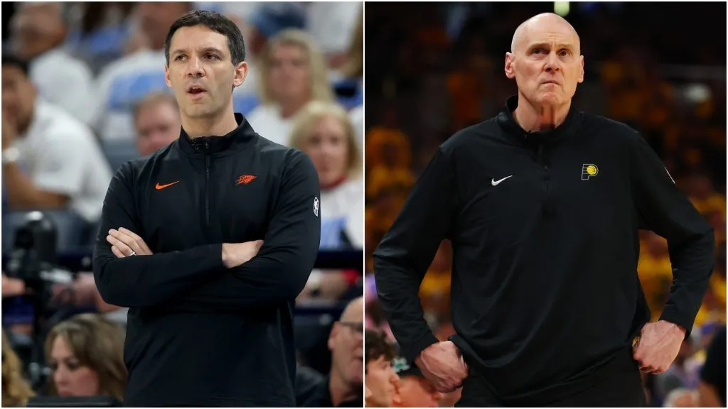 Mark Daigneault (left) and Rick Carlisle (right)