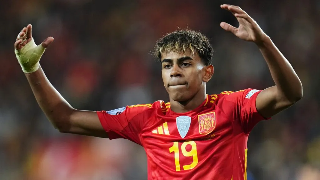 Lamine Yamal has scored one goal in this edition of the UEFA Nations League (Aitor Alcalde/Getty Images)