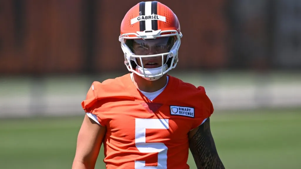 Dillon Gabriel in the Browns' OTAs
