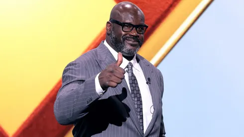 Shaq speaks onstage during Warner Bros. Discovery’s 2025 Upfront Presentation at The Theater at Madison Square Garden on May 14, 2025 in New York City.