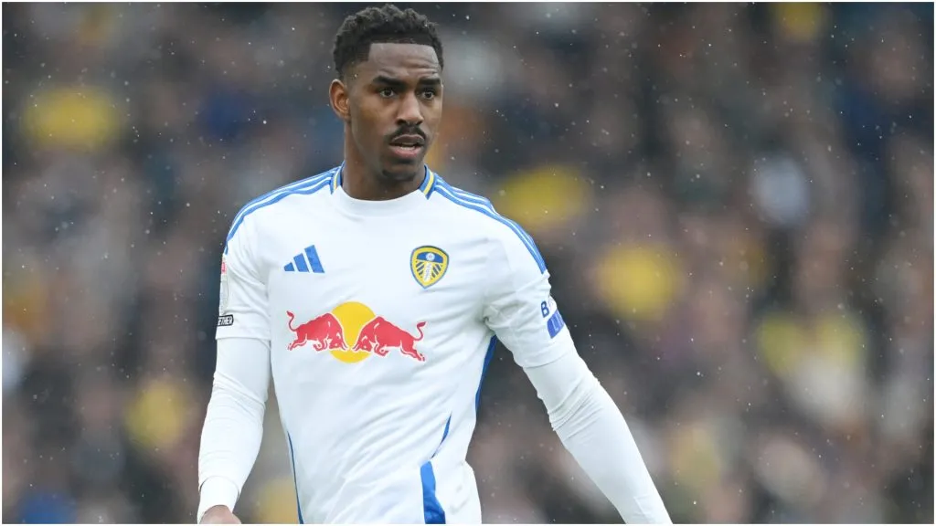 Junior Firpo of Dominican Republic in a game with Leeds – Michael Regan/Getty Images
