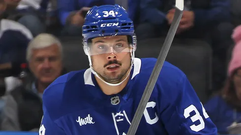 Auston Matthews during a game with the Toronto Maple Leafs