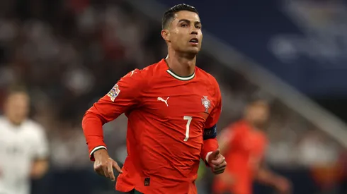 Cristiano Ronaldo of Portugal looks on during the UEFA Nations League 2025 semifinal match between Germany and Portugal at Munich Football Arena on June 04, 2025 in Munich, Germany.