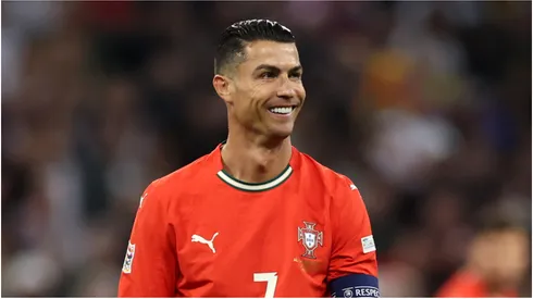 Cristiano Ronaldo of Portugal reacts during the UEFA Nations League.