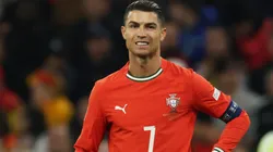 Cristiano Ronaldo of Portugal reacts during the UEFA Nations League 2025 final match between Portugal and Spain at Munich Football Arena on June 08, 2025 in Munich, Germany.