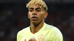 Lamine Yamal of Spain during the UEFA Nations League 2025 final match.