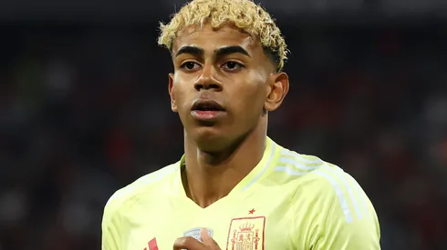 Lamine Yamal of Spain during the UEFA Nations League 2025 final match.