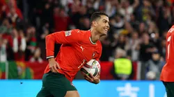 Cristiano Ronaldo of Portugal celebrates scoring his team's second goal during the UEFA Nations League 2025 final match between Portugal and Spain