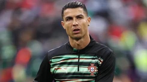 Cristiano Ronaldo of Portugal warms up prior to the UEFA Nations League 2025 final match between Portugal and Spain at Munich Football Arena on June 08, 2025 in Munich, Germany.