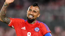 Arturo Vidal of Chile reacts during the South American FIFA World Cup 2026 Qualifier match between Paraguay and Chile