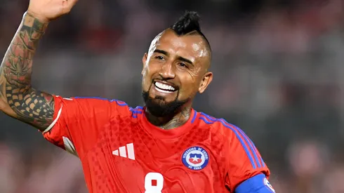 Arturo Vidal of Chile reacts during the South American FIFA World Cup 2026 Qualifier match between Paraguay and Chile