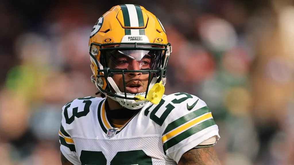 Jaire Alexander looks on