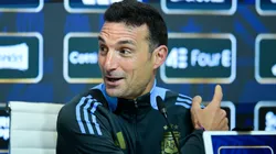 Lionel Scaloni head coach of Argentina speaks during a press conference on June 4, 2025 in Ezeiza, Argentina.