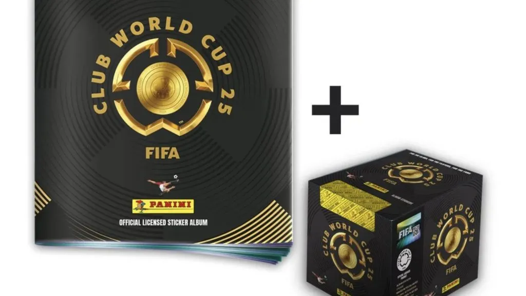 The official Panini album and sticker packs for the 2025 Club World Cup. (Source: @koenfrans)