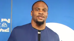 Micah Parsons arrives at EA Sports presents The Madden Bowl at Orpheum Theater on February 07, 2025 in New Orleans, Louisiana.