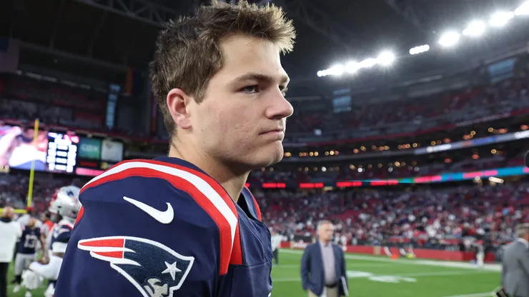 Drake Maye #10 of the New England Patriots.
