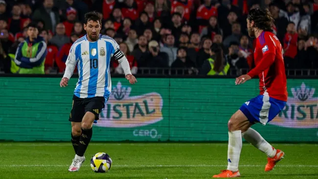Lionel Messi of Argentina during the match against Chile (Marcelo Hernandez/Getty Images)