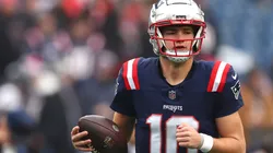 Drake Maye #10 of the New England Patriots