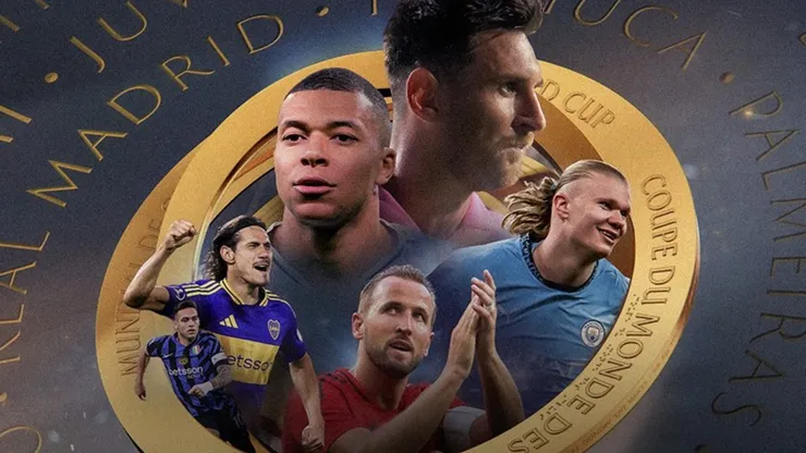 Lionel Messi, Kylian Mbappe, Lautaro Martinez, Edinson Cavani, Erling Haaland and Harry Kane for the 2025 FIFA Club World Cup.