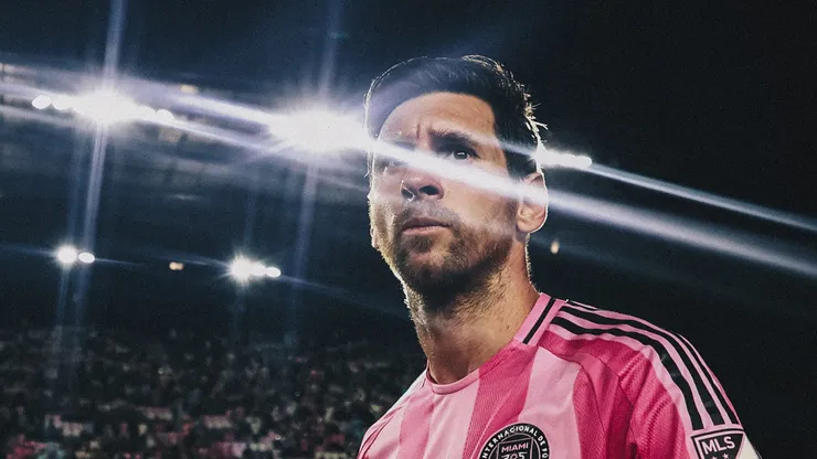 Lionel Messi #10 of Inter Miami in action against the Columbus Crew at Chase Stadium on May 31, 2025 in Fort Lauderdale, Florida.