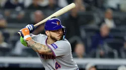Francisco Alvarez #4 of the New York Mets in action against the New York Yankees at Yankee Stadium on May 16, 2025 in the Bronx borough of New York City. The Yankees won 6-2.